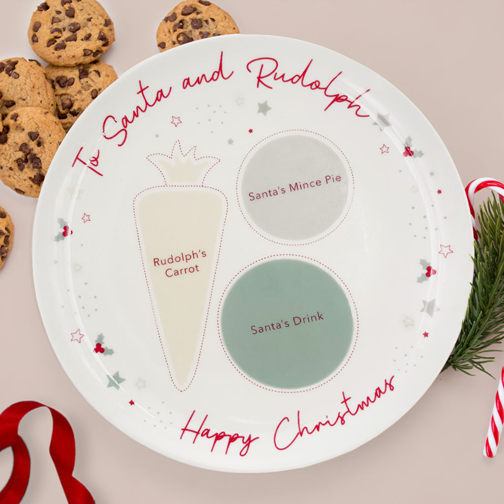 Santa plate on sale