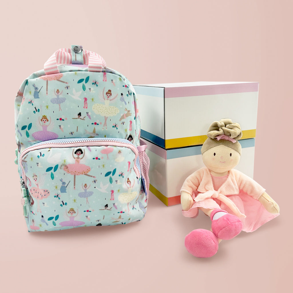 Floss & Rock Enchanted Backpack with Sophie Ballerina Rag Doll Gift Set