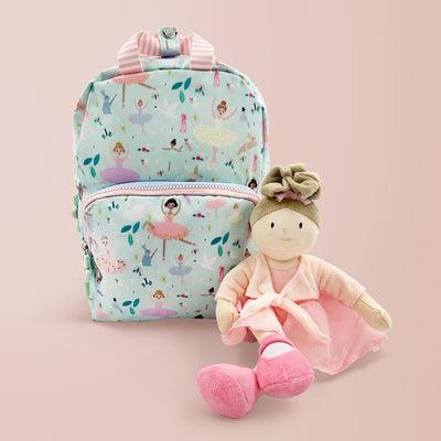 Floss & Rock Enchanted Backpack with Ragtales Sophie Ballerina Rag Doll