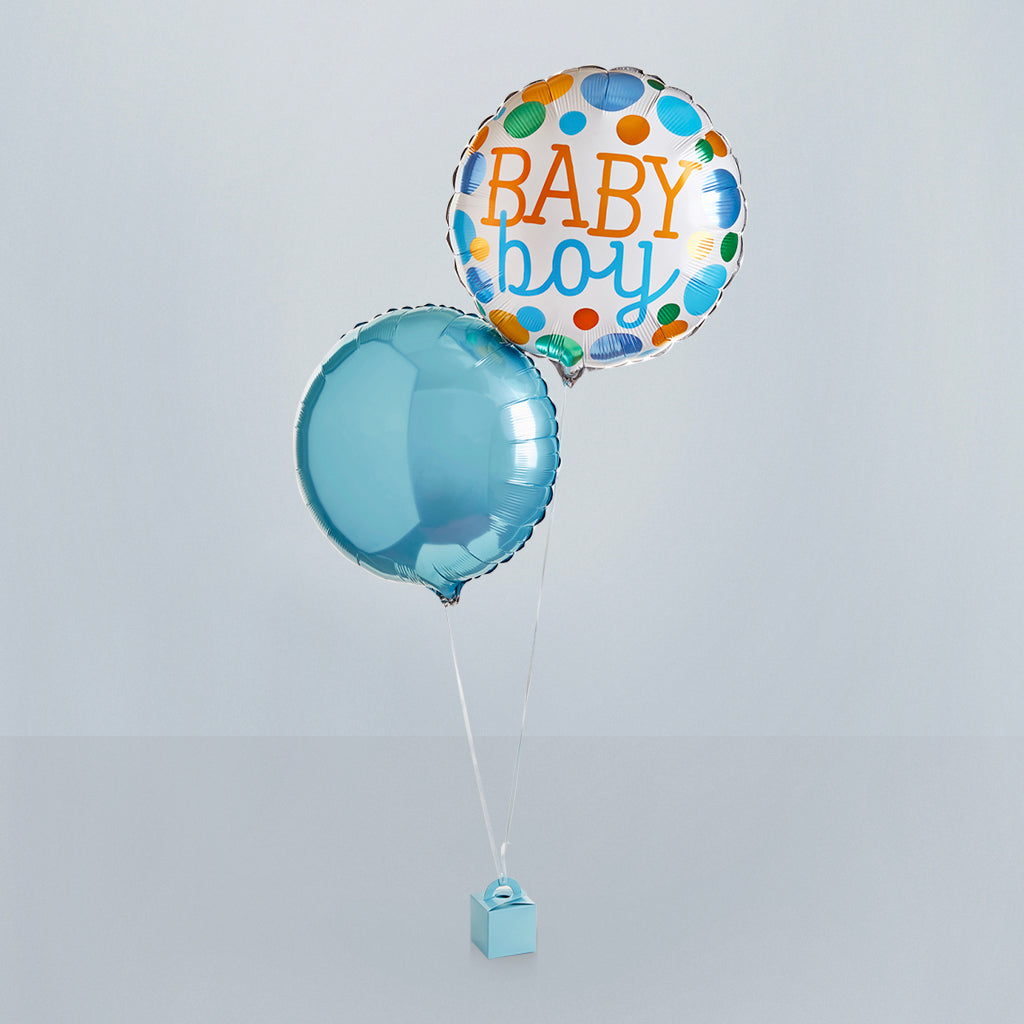 Baby Boy Balloon Duo