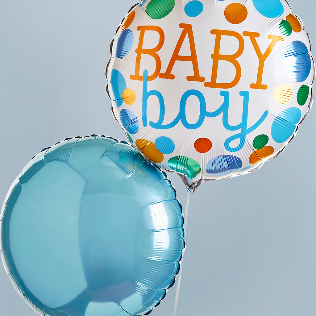 Baby Boy Balloon Duo 