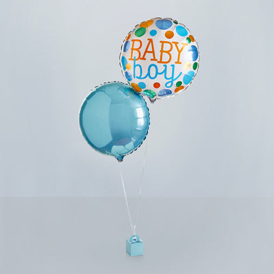 Baby Boy Balloon Duo 