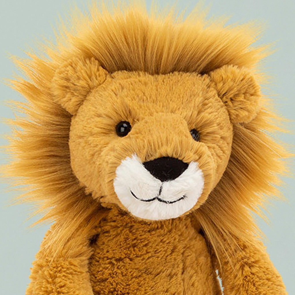 Jellycat Bashful Lion Soft Toy, Close Up