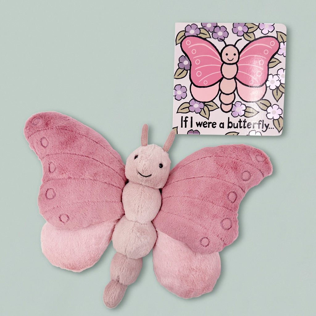 Jellycat Beatrice Butterfly Soft Toy and If I Were A Butterfly Book