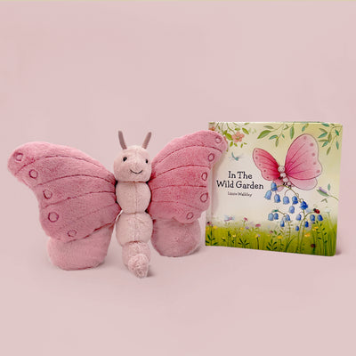 Jellycat Beatrice Butterfly With Wild Garden Book Gift Set