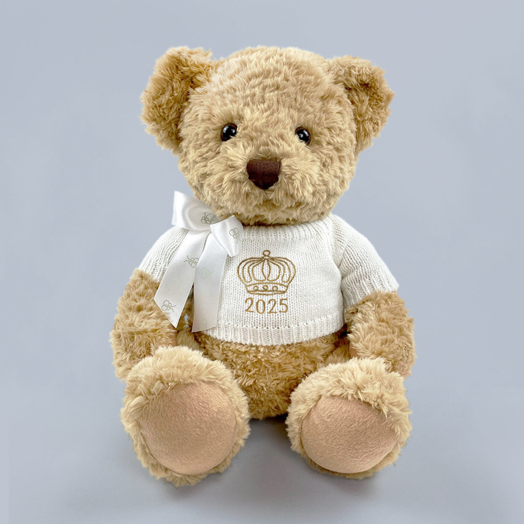 2024 Year Bear with Crown or Tiara Embroidery