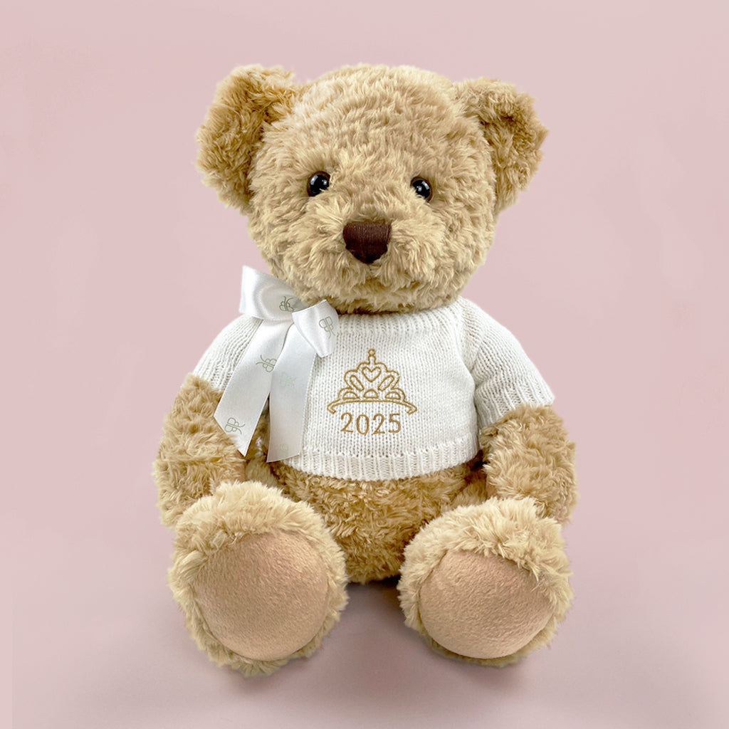 2024 Year Bear with Crown or Tiara Embroidery