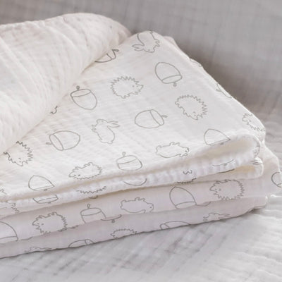 Woodland Swaddle Muslin Blanket 