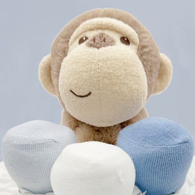 Morris Monkey Nappy Cake, Blue