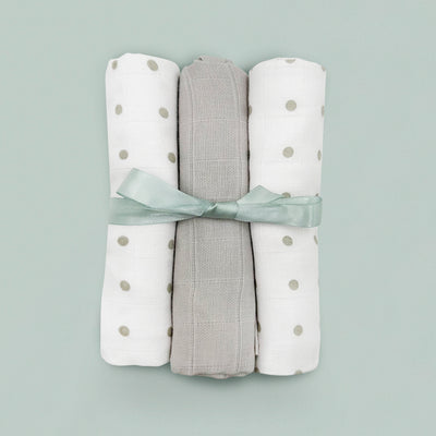 Trio of Muslins Baby Gift 