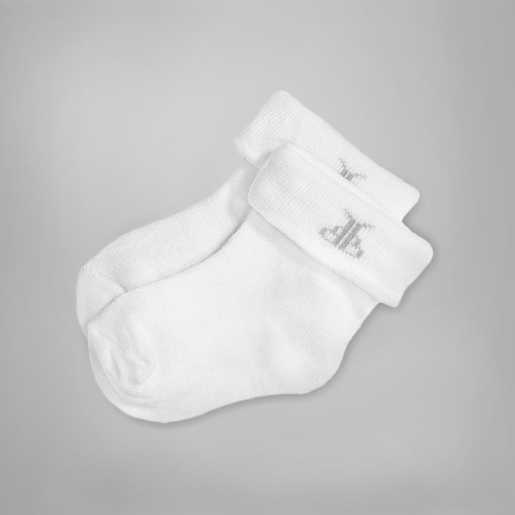 Babyblooms' Stay On Baby Socks, White 