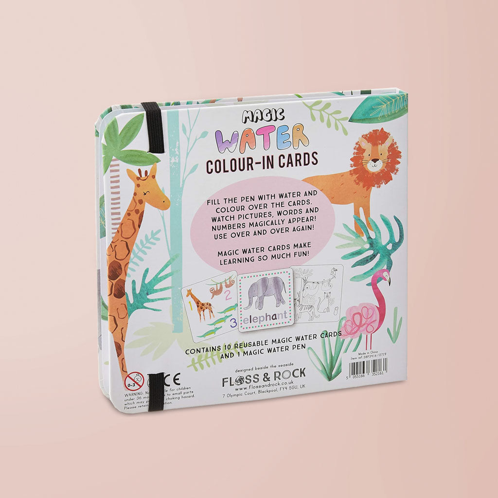 Floss & Rock Jungle Magic Water Colour-In Cards