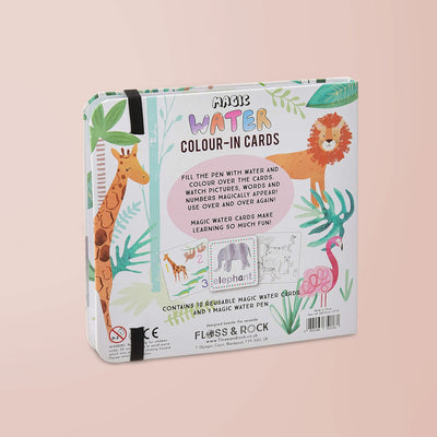 Floss & Rock Magic Colour-In Cards, Jungle