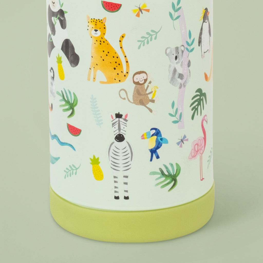 Floss & Rock Jungle Drinks Bottle, Close Up