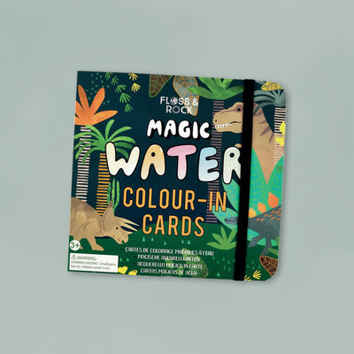 Floss & Rock Dinosaur Magic Water Colour-In Cards