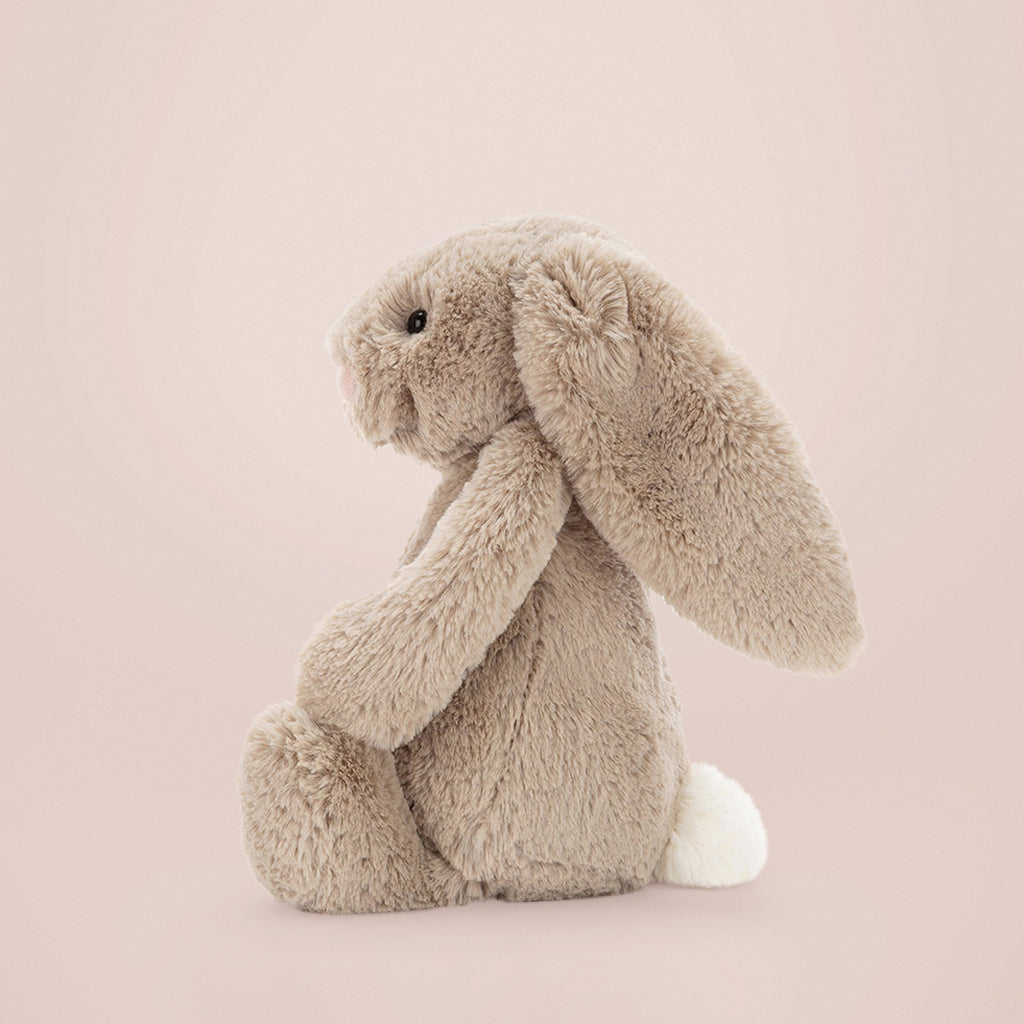 Jellycat Medium Bashful Bunny Soft Toy, Side