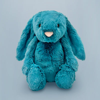 Jellycat Medium Bashful Bunny, Mineral Blue