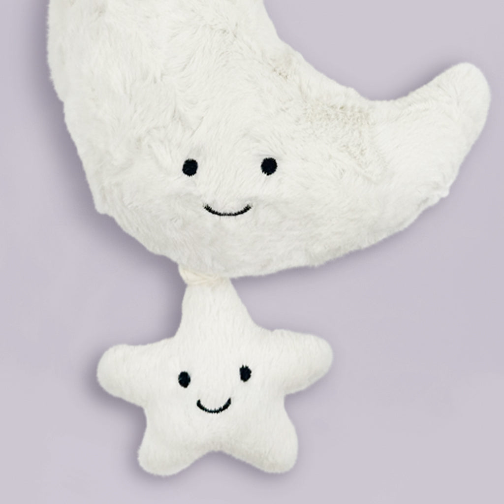 Jellycat Amuseable Moon Musical Pull, Close Up