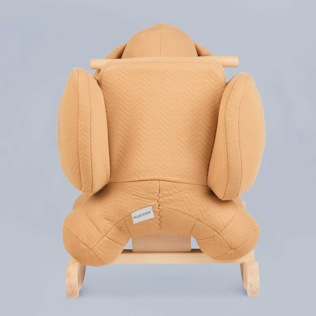 Nattou Charlie Dog Rocker, Caramel, Back