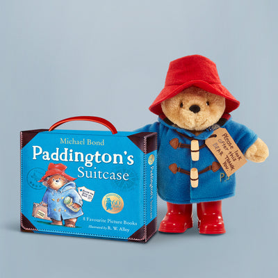 Classic Paddington with Boots Soft Toy and Suitcase Book Collection Gift Set