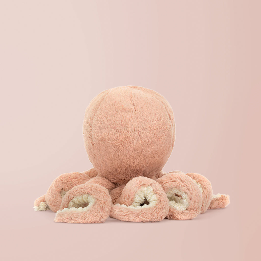 Jellycat Odell Octopus Soft Toy, Little, Back