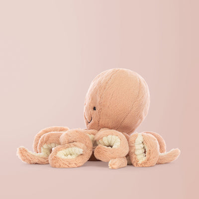 Jellycat Odell Octopus Soft Toy, Little, Side 