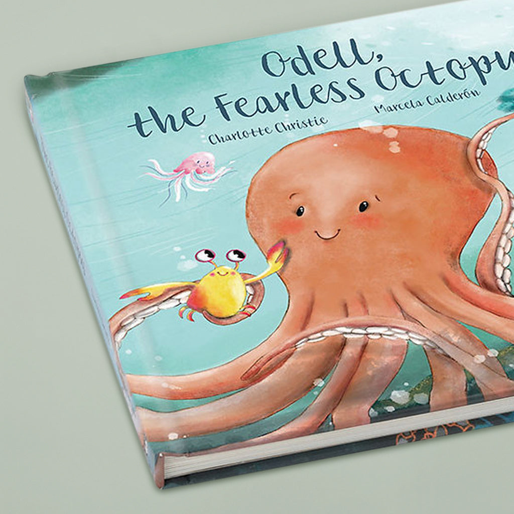 Jellycat Odell, The Fearless Octopus Book