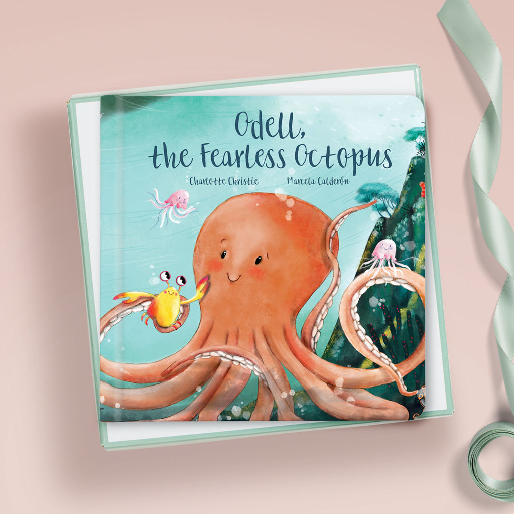 Jellycat Odell, The Fearless Octopus Book