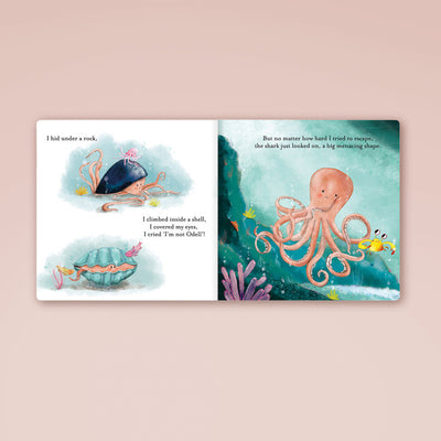 Jellycat Odell, The Fearless Octopus Book