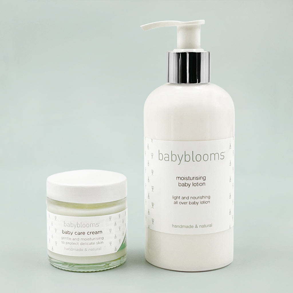 Babyblooms' Moisturising Baby Lotion and Care Cream Gift Set