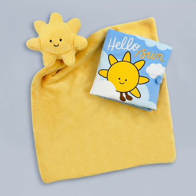 Jellycat Amuseable Sun Soother and Hello Sun Fabric Book