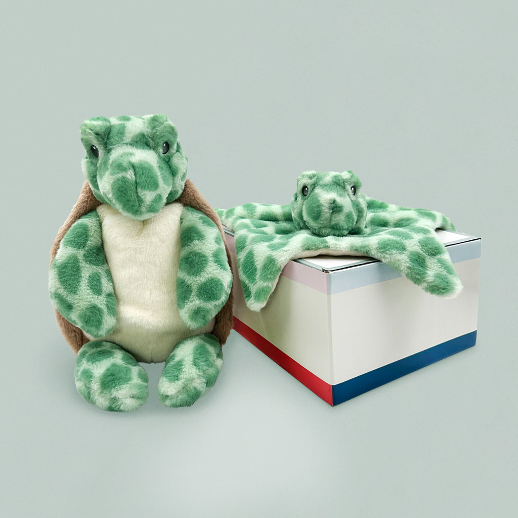 Timothy Turtle Soft Toy and Comforter Gift Set