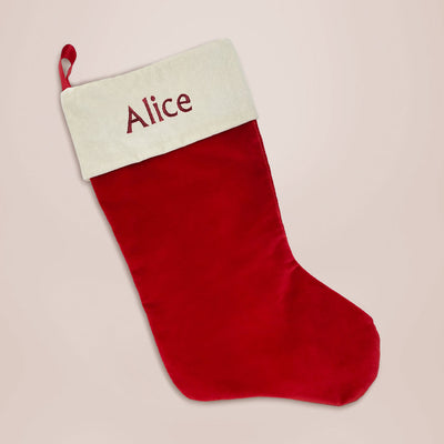 Babyblooms' Personalised Red Christmas Stocking