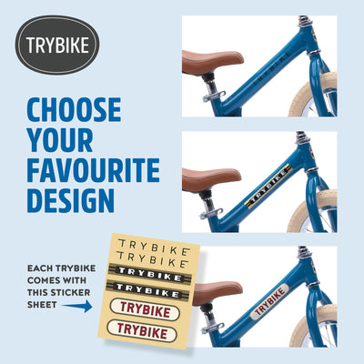 Trybike Blue Sticker Sheet 