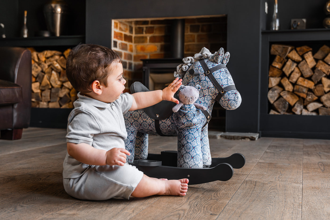 Little Bird Told Me Louie & Duke Rocking Horse 