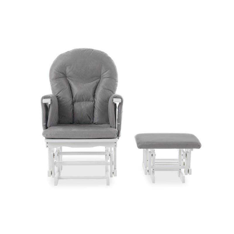 Obaby Reclining Glider Chair and Stool, Grey