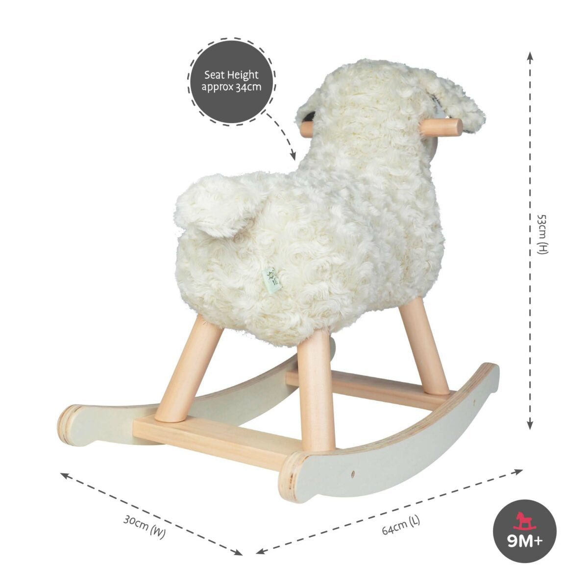 Lamb store plush rocker