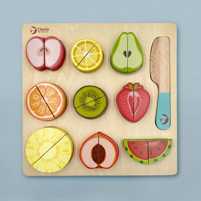 Wooden Fruit Cutting Puzzle