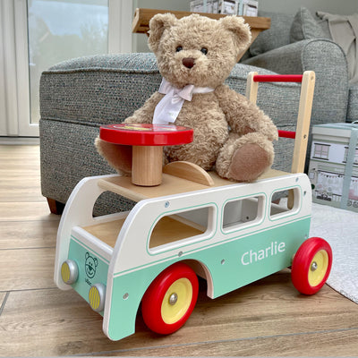 Personalised Wooden Ride-On Camper Van