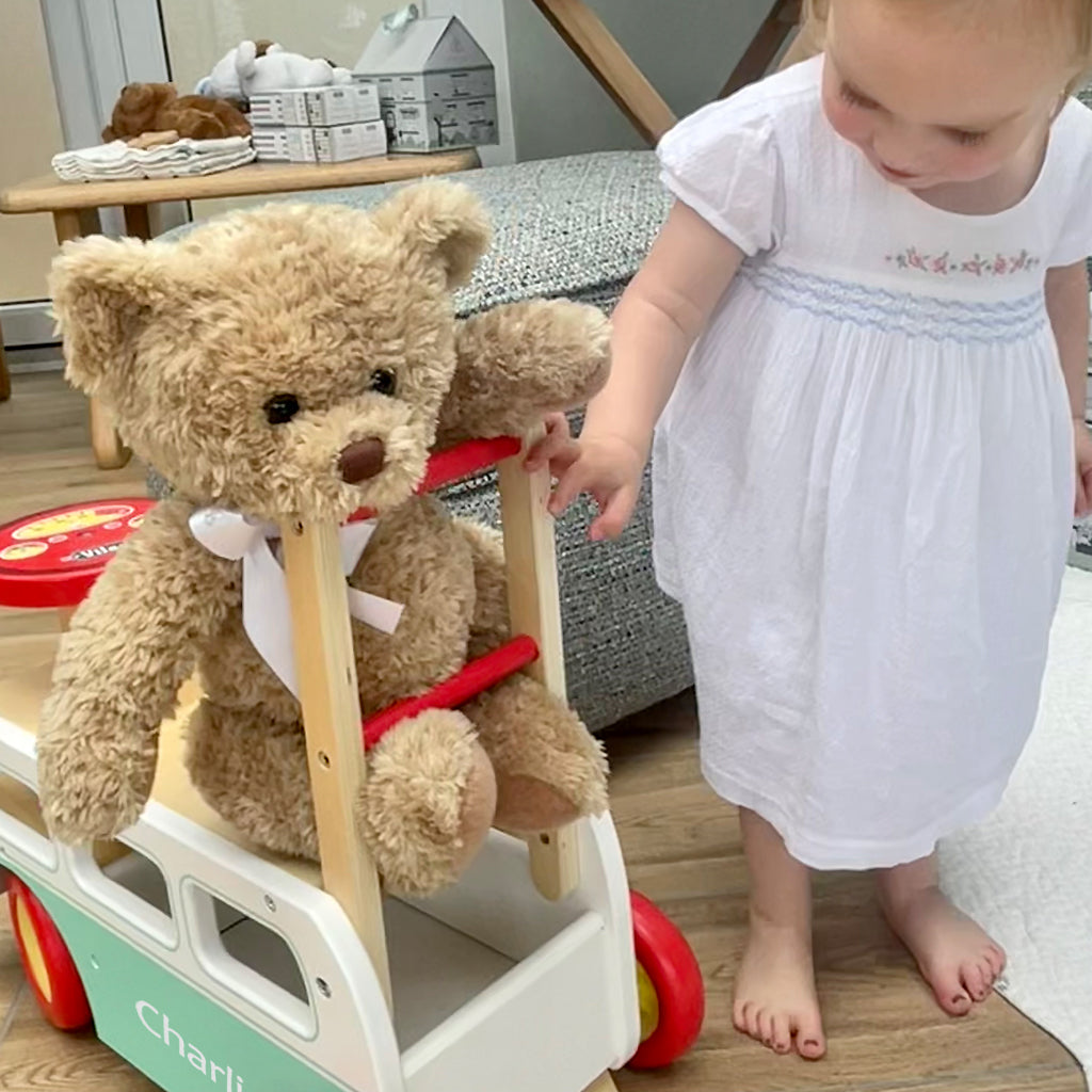 Personalised Wooden Camper Van & Bernard Bear